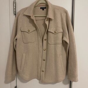 J.Crew Beige Jacket with Gold Accents